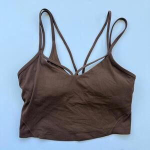 COPY - Lululemon brown ribbed knit top